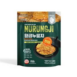 [HwangGeumissac] Krispy Rice Crust Nurungji 700g (Brown rice) - Premium Convenience Meal with Traditional Korean Rice - Made in Korea